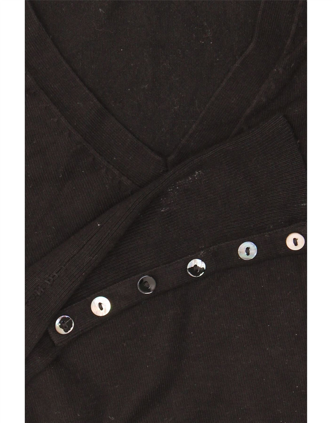 Sweter damski Zara z dekoltem w kształcie litery V, UK 10, mały, czarny