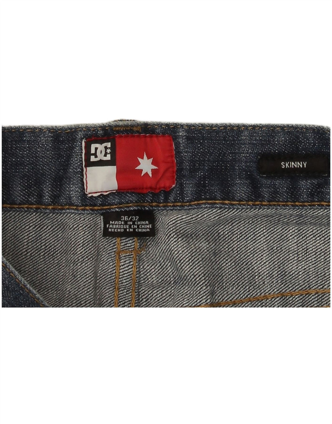 Męskie jeansy skinny DC W36 L32 niebieskie