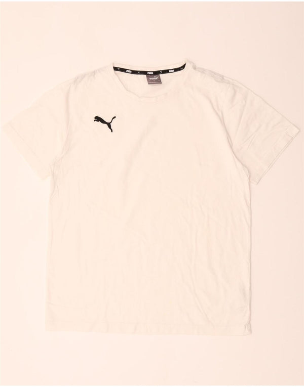 T-shirt męski Puma, duży, biały, bawełniany