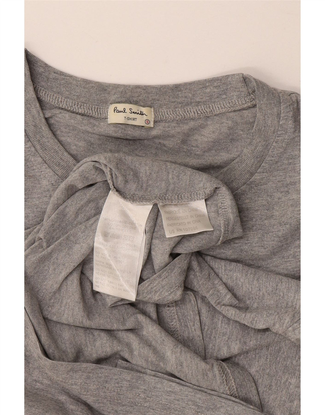 Męska koszulka z grafiką PAUL SMITH, mała, szara, bawełniana z nadrukiem zwierzęcym