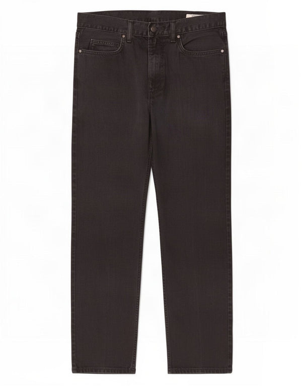 Marks & Spencer Mens Regular Straight Jeans W34 L29 Black Cotton