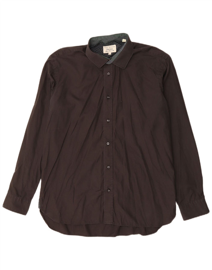 Koszula męska Ted Baker, rozmiar 17 XL, czarna, bawełniana