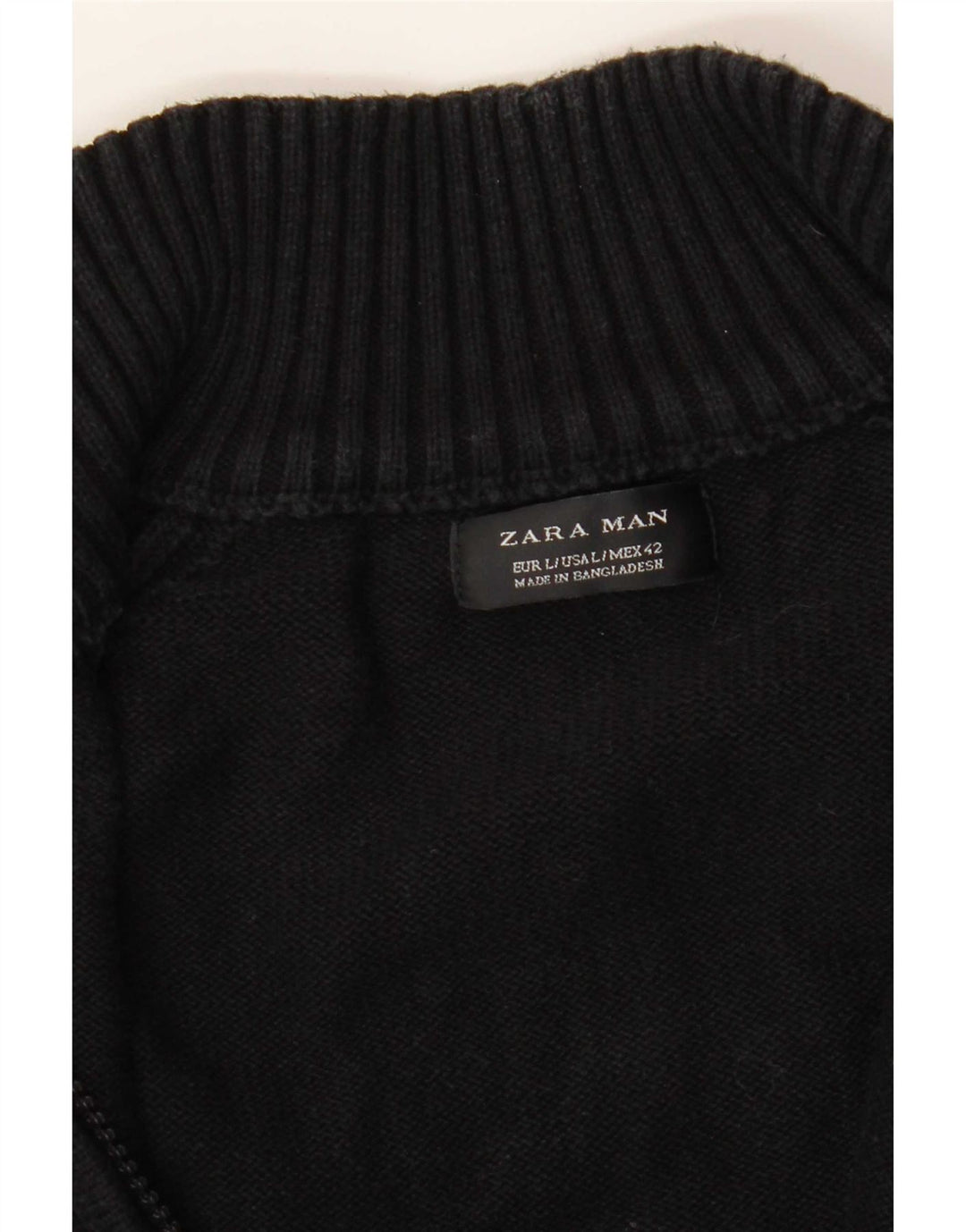 Męski sweter Zara, duży, czarny