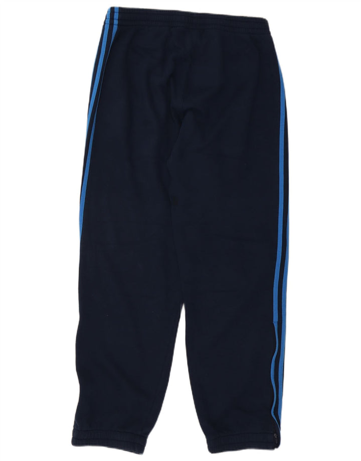Męskie spodnie dresowe ADIDAS Joggers UK 42/44, duże, granatowe, bawełniane