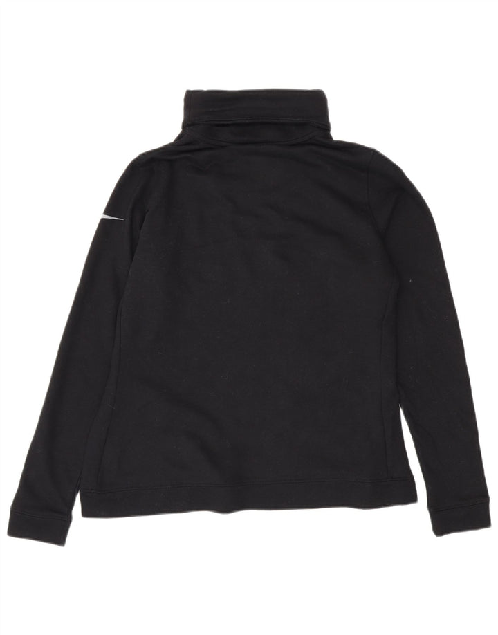 Damska bluza dresowa Nike Dri Fit Graphic UK 14, średni czarny poliester