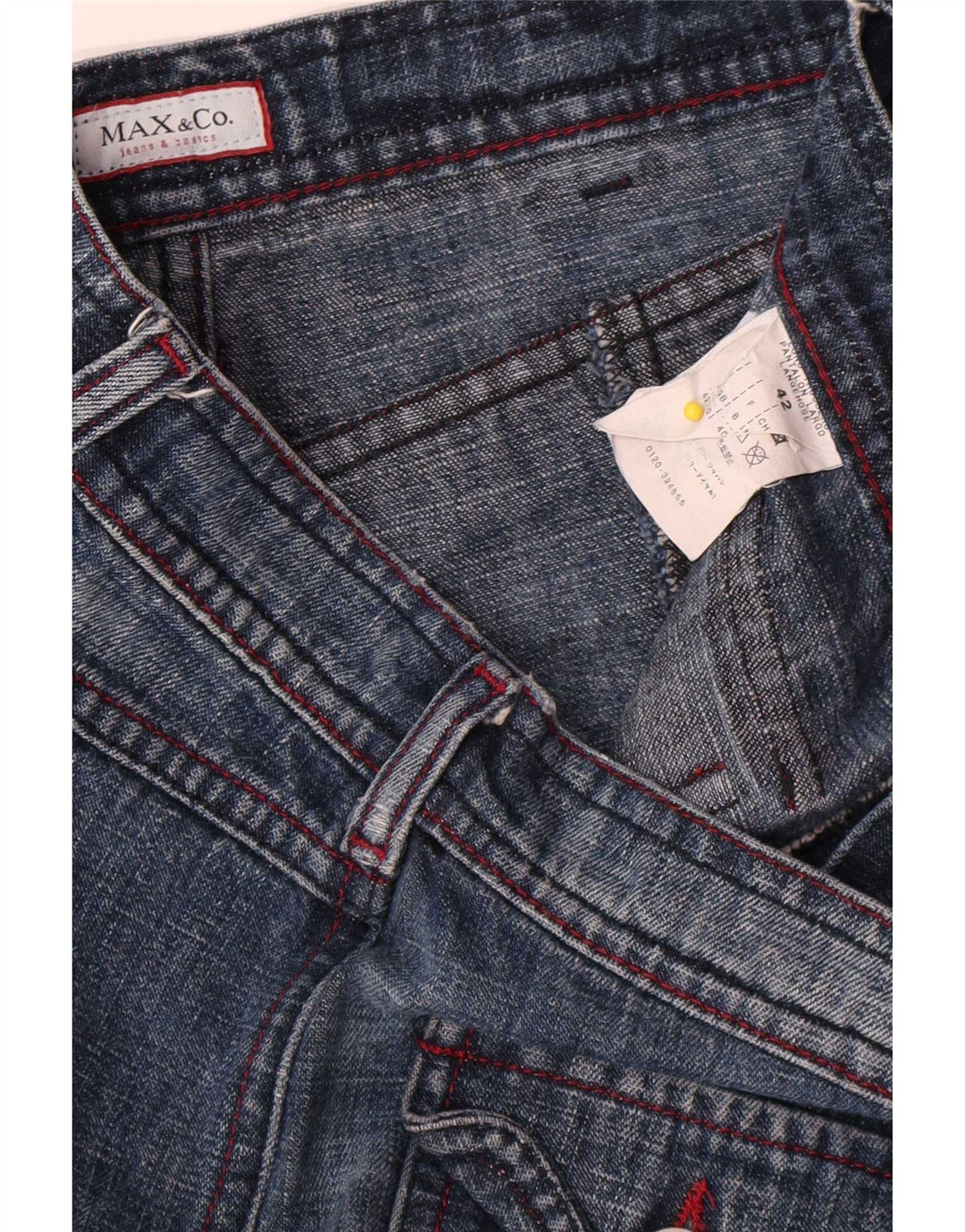 Damskie jeansy rozkloszowane Max & Co. IT 42 Medium W30 L32 Niebieskie, bawełniane