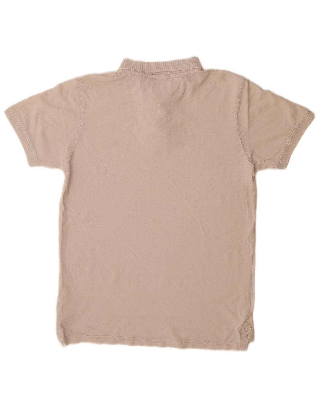 Męska koszulka polo TOMMY HILFIGER, bawełniana, średnia w kolorze złamanej bieli