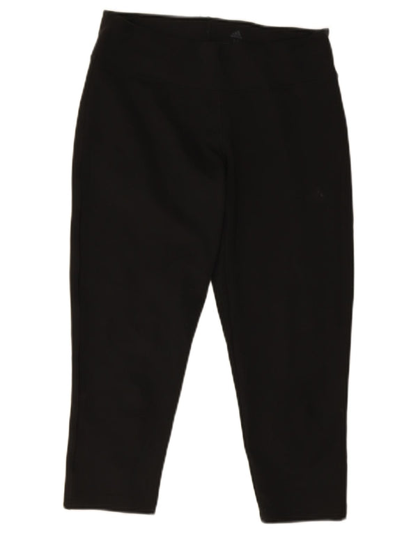Damskie legginsy Adidas Climalite Capri UK 12/14 Średni czarny poliester