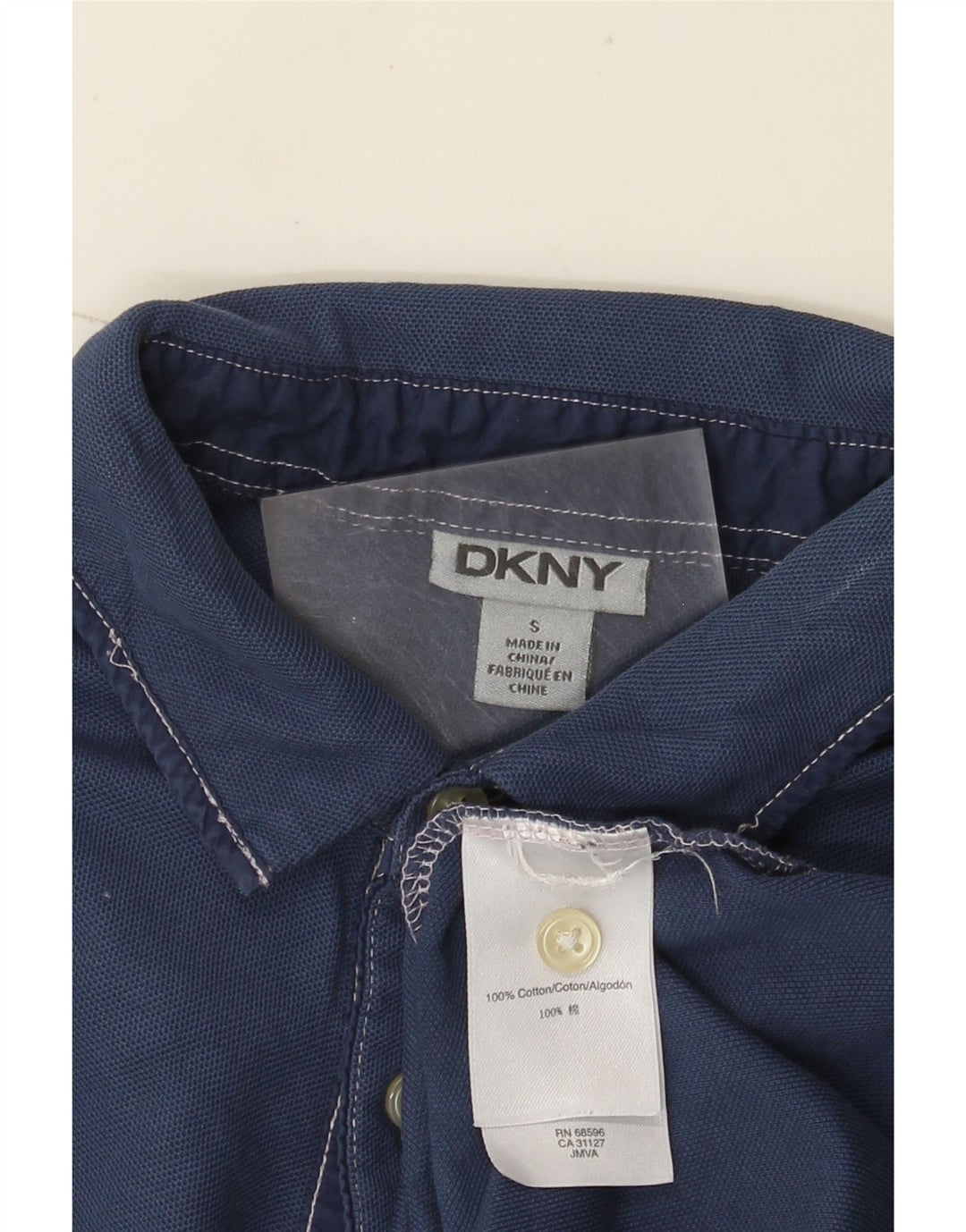 Męska koszulka polo Dkny, mała, granatowa, bawełniana