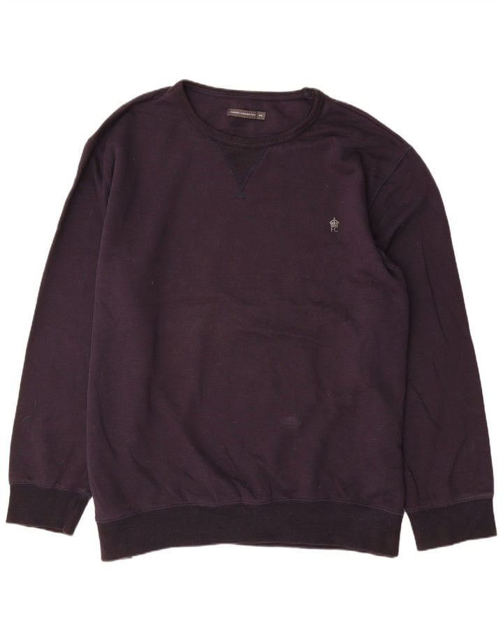 Bluza męska French Connection Jumper 5XL Granatowa, bawełniana