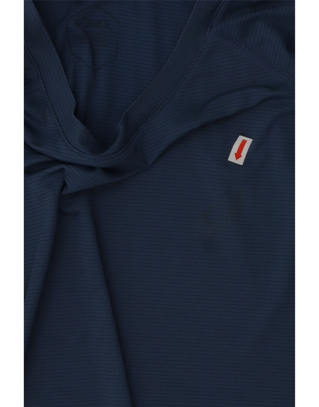 Męski T-shirt ASICS, mały, niebieski poliester