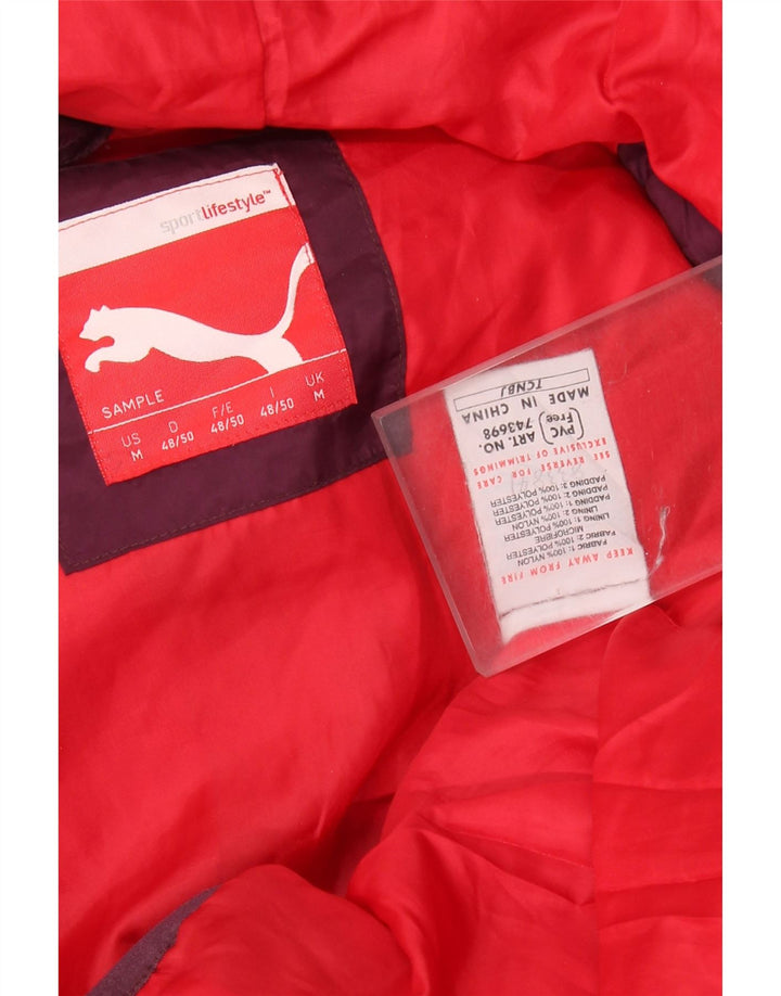 Damska ocieplana kurtka Puma UK 14, nylon w kolorze średniego burgunda