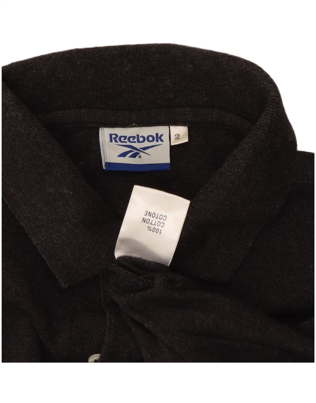 Męska koszulka polo REEBOK, średnioszara, bawełniana
