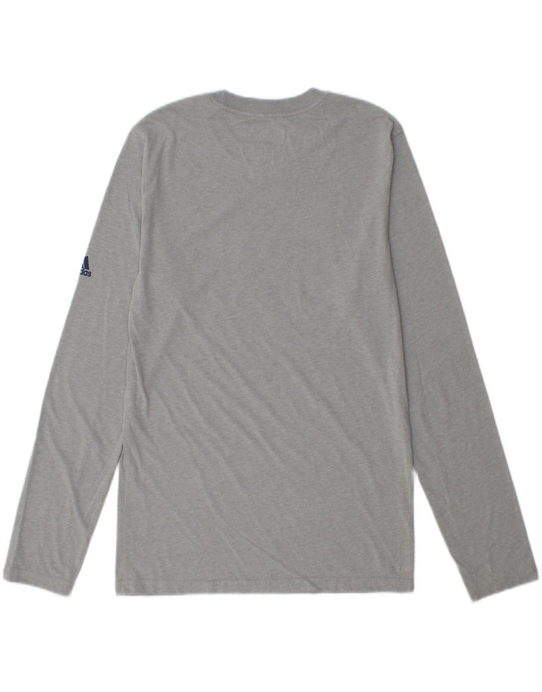 ADIDAS Mens Graphic Top Long Sleeve Small Grey Polyester Vintage Adidas and Second-Hand Adidas from Messina Hembry 