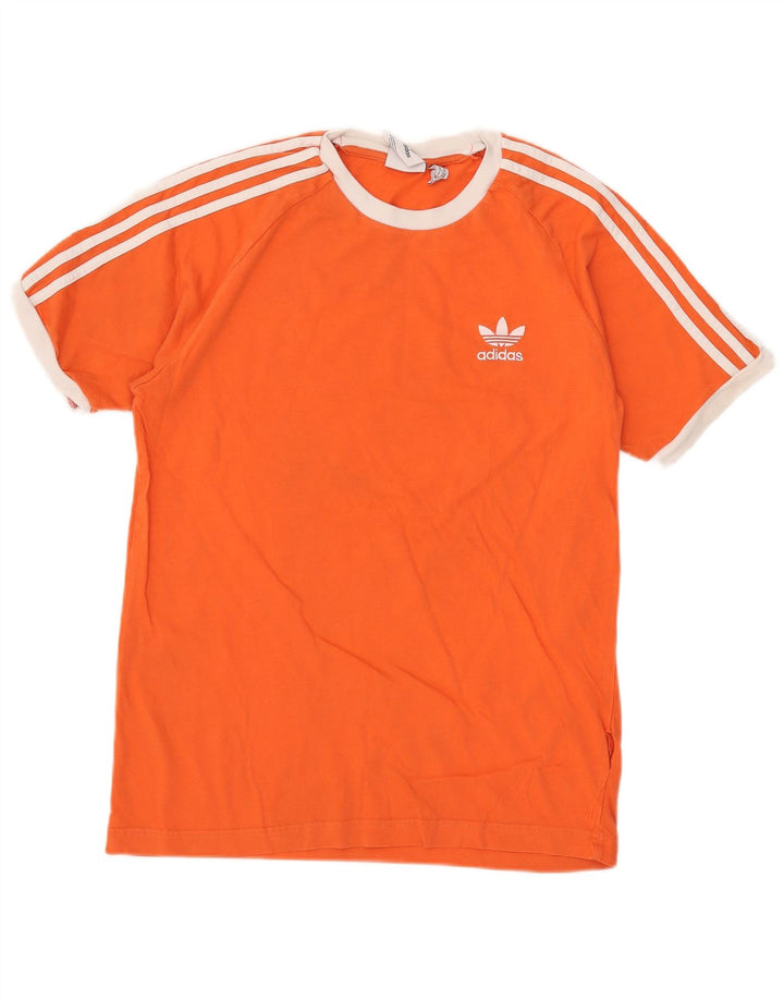 Adidas Męski T-shirt Top Średni Pomarańczowy
