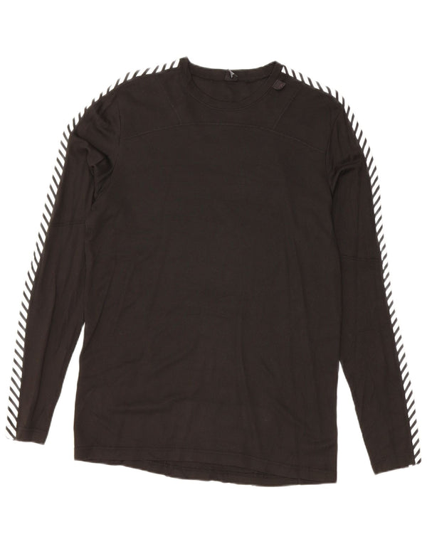 HELLY HANSEN Męski top z długim rękawem, średni czarny, polietylen w blokach kolorów