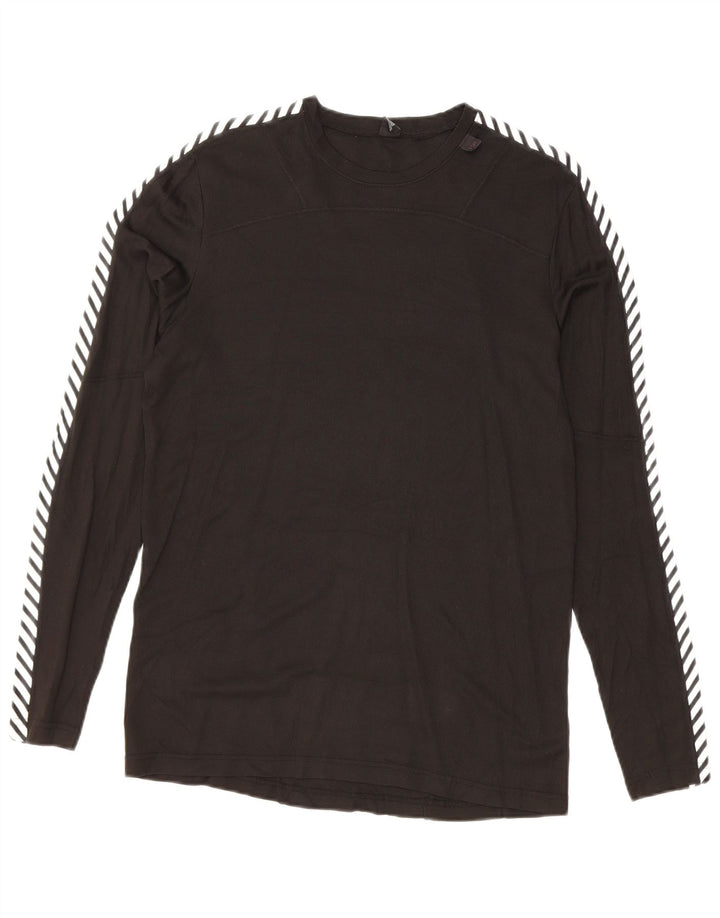 HELLY HANSEN Męski top z długim rękawem, średni czarny, polietylen w blokach kolorów