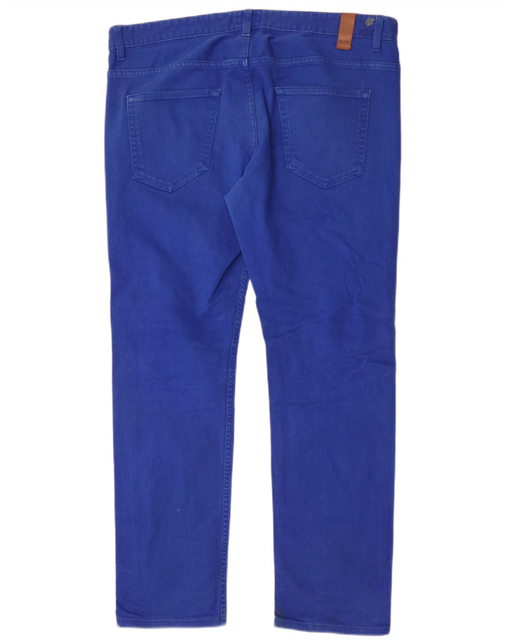 Męskie jeansy slim fit Hugo Boss W36 L32 Niebieskie bawełniane