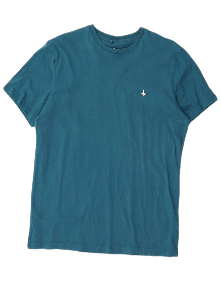 T-shirt męski Jack Wills o klasycznym kroju, mały, niebieski, bawełniany