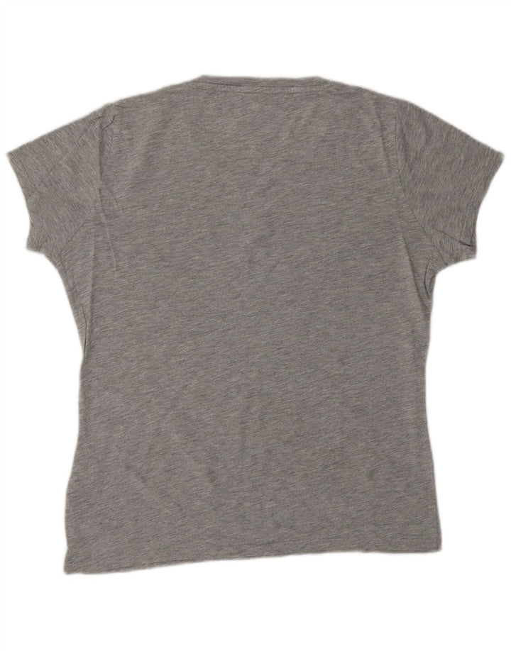 Damska koszulka oversize TOMMY HILFIGER z grafiką Top UK 10 Small Grey