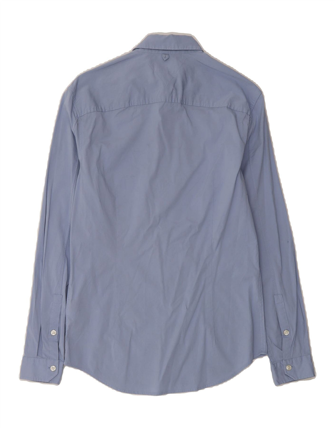 TOMMY HILFIGER Mens Slim Fit Shirt Small Blue Cotton Vintage Tommy Hilfiger and Second-Hand Tommy Hilfiger from Messina Hembry 