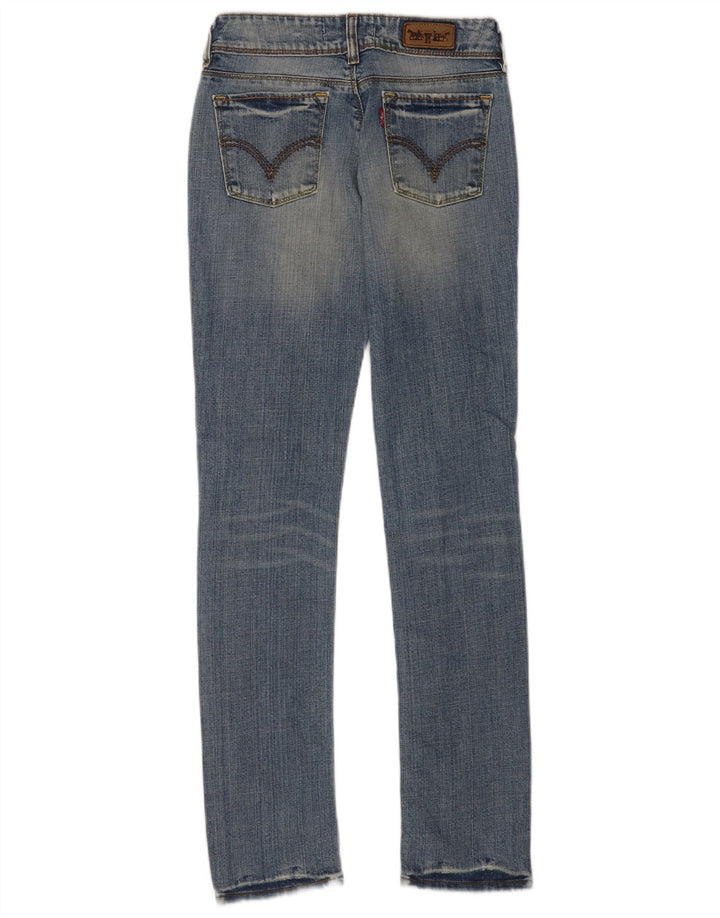 Damskie jeansy Levi's 571 Slim W28 L34 Niebieska bawełna