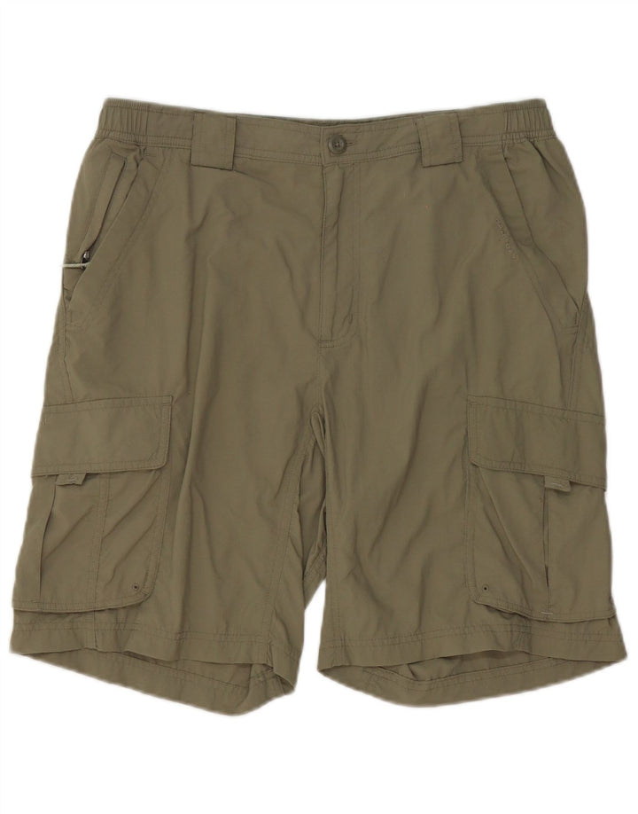 Męskie spodenki cargo COLUMBIA, tytanowe, średnie W32, nylon khaki