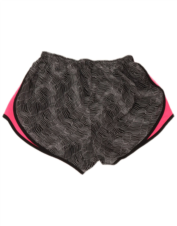 Damskie spodenki sportowe NIKE Dri Fit UK 16, duży, czarny poliester z blokami kolorów