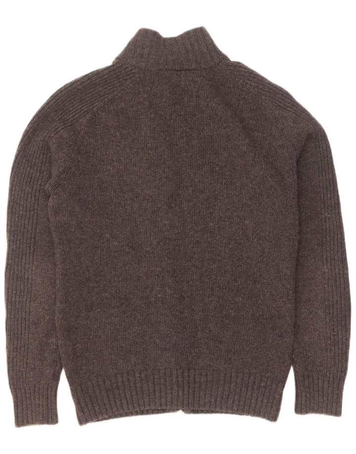 Męski sweter z grafiką Woolrich, duży, szary