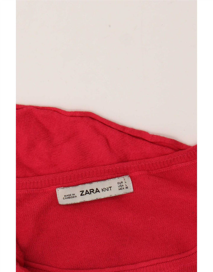 Bluzka damska Zara Top UK 16, duży, różowy