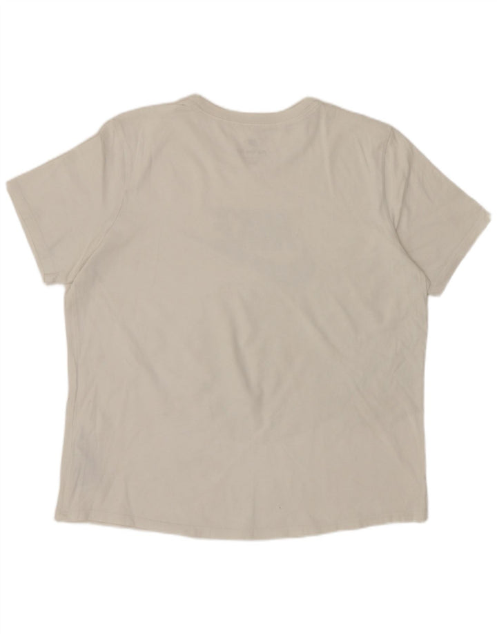 Damska koszulka z grafiką NIKE Top UK 16, duża, biała, bawełniana