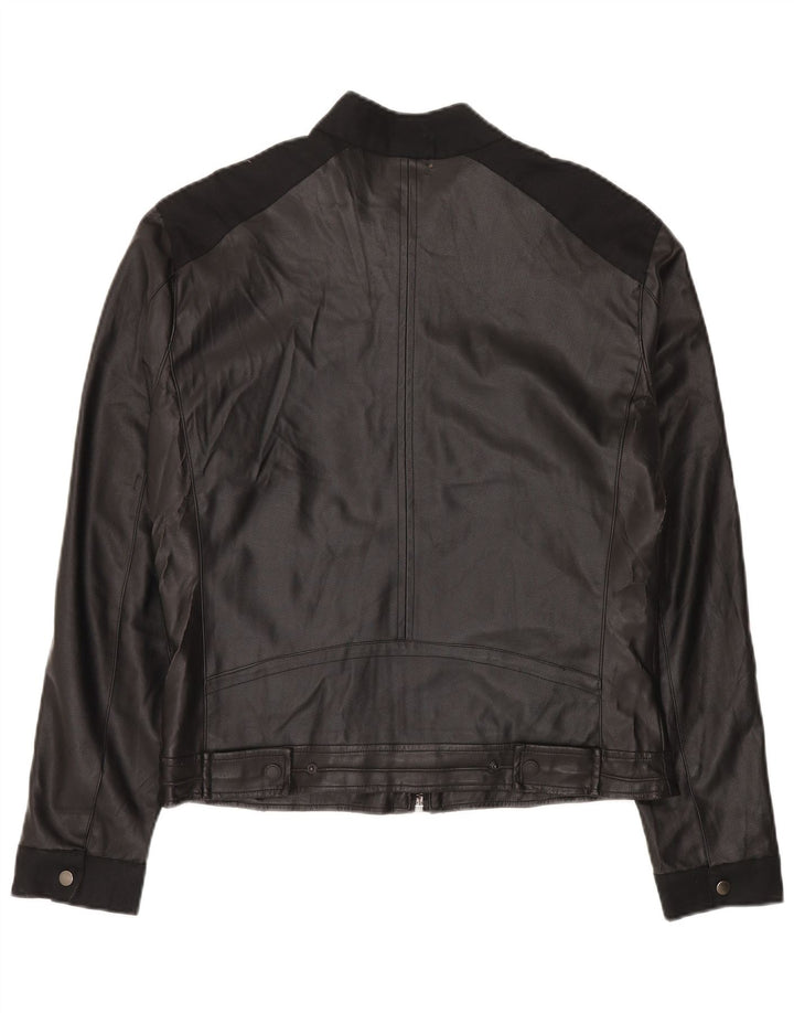 Damska kurtka bomberka Gas IT 52 XL, czarny poliester z blokami kolorów