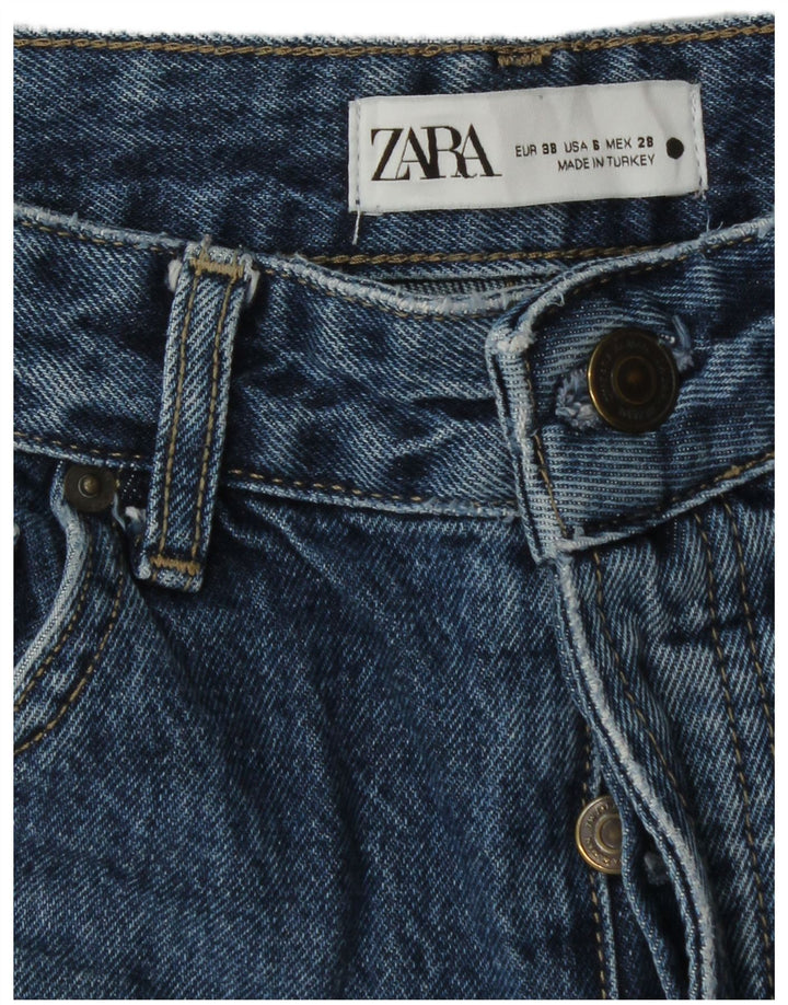 Damskie proste dżinsy Zara EU 38 Small W28 L32 Niebieskie