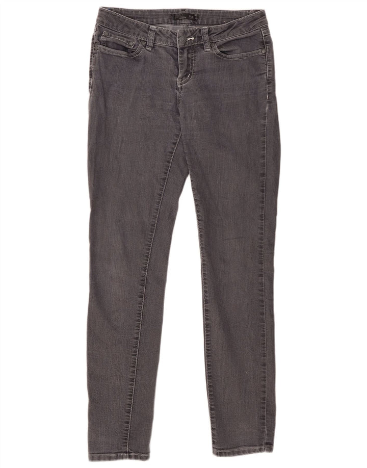 PRANA Damskie obcisłe dżinsy ze średnim stanem US 2 XS W26 L31 Szara bawełna