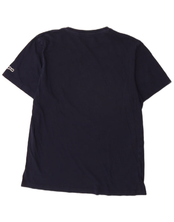 Kappa Mens Graphic T-Shirt Top Large Navy Blue
