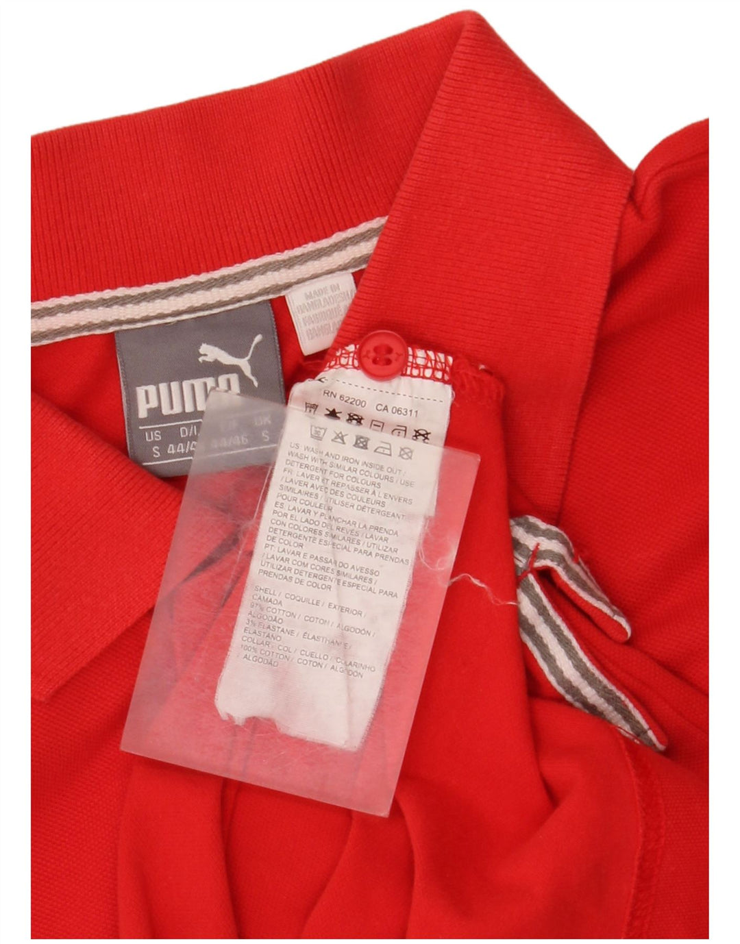 Męska koszulka polo Puma, mała, czerwona, bawełniana