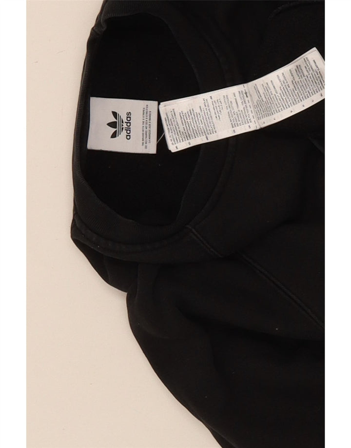Adidas Męska Bluza Sweter Średni Czarny Bawełna