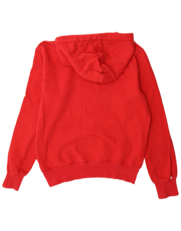 Męski sweter z kapturem Superdry z grafiką, duży, czerwony, bawełniany