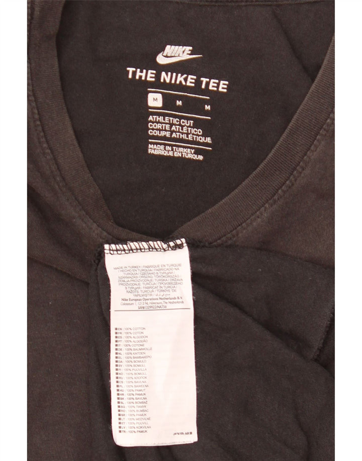 Męski T-shirt Nike o sportowym kroju, średni czarny, bawełniany