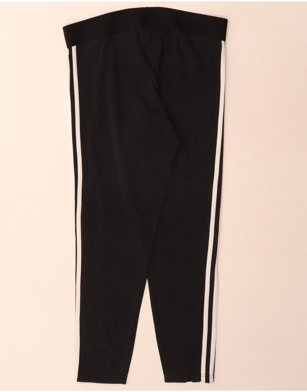 Legginsy damskie Adidas UK 16/18, duże, czarne, bawełniane