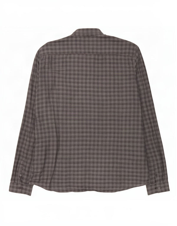 Koszula męska Calvin Klein Slim Fit 2XL, szara bawełniana kratka