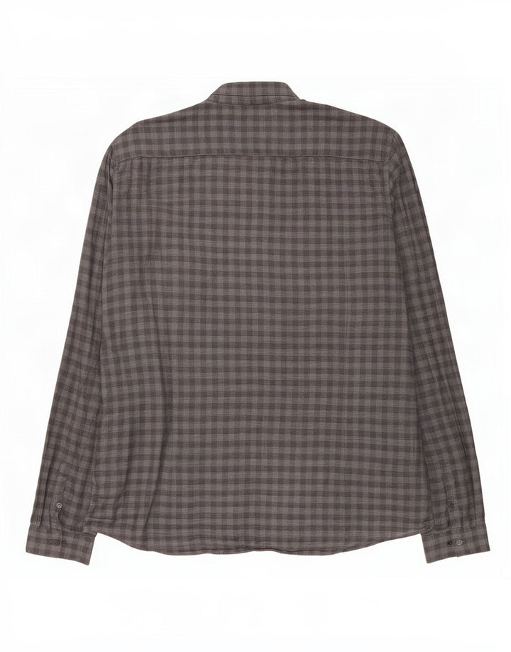 Koszula męska Calvin Klein Slim Fit 2XL, szara bawełniana kratka