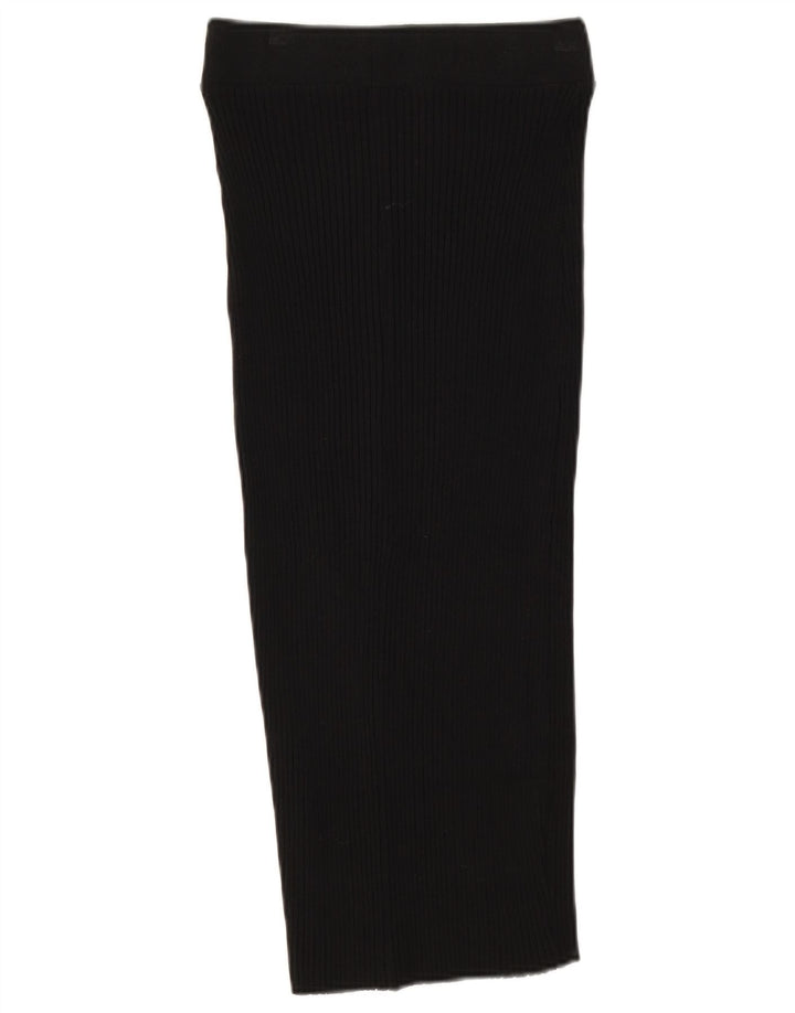 Damska dzianinowa spódnica midi Zara Medium W28 czarna