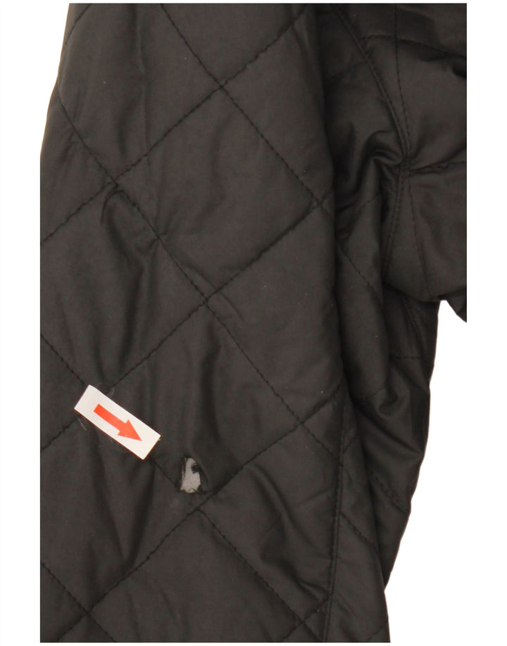 Damska pikowana kurtka oversize Schoffel UK 10, mała, czarna, poliester