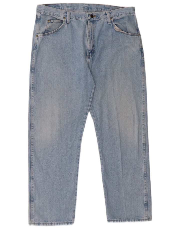 Męskie jeansy Wrangler o prostym kroju W38 L29, niebieskie, bawełniane
