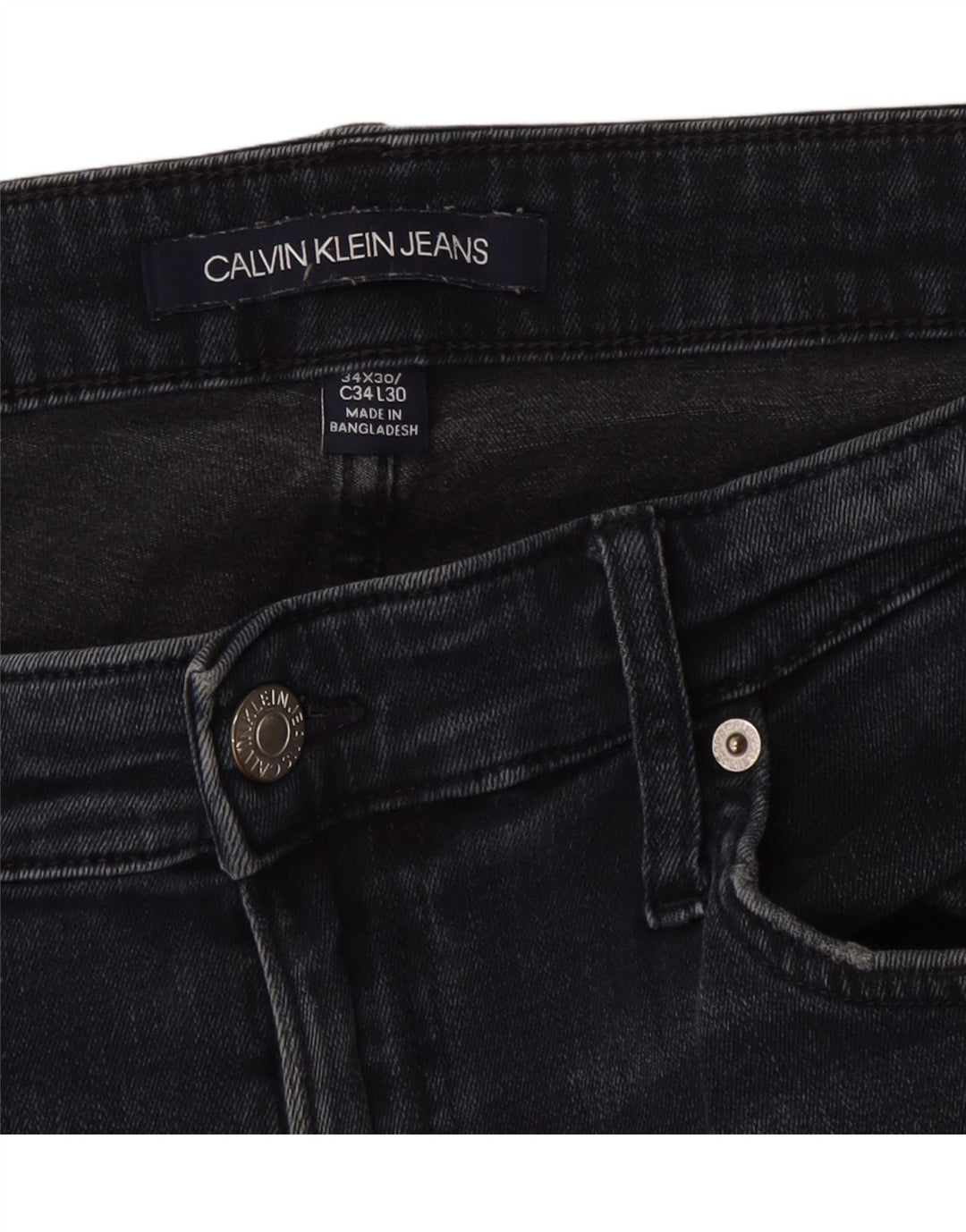 Męskie jeansy Calvin Klein W34 L30 granatowe