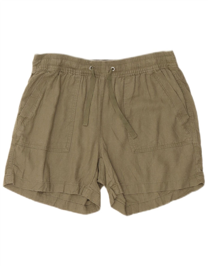 Damskie spodenki Chino Nautica, średnie W30, khaki, lniane