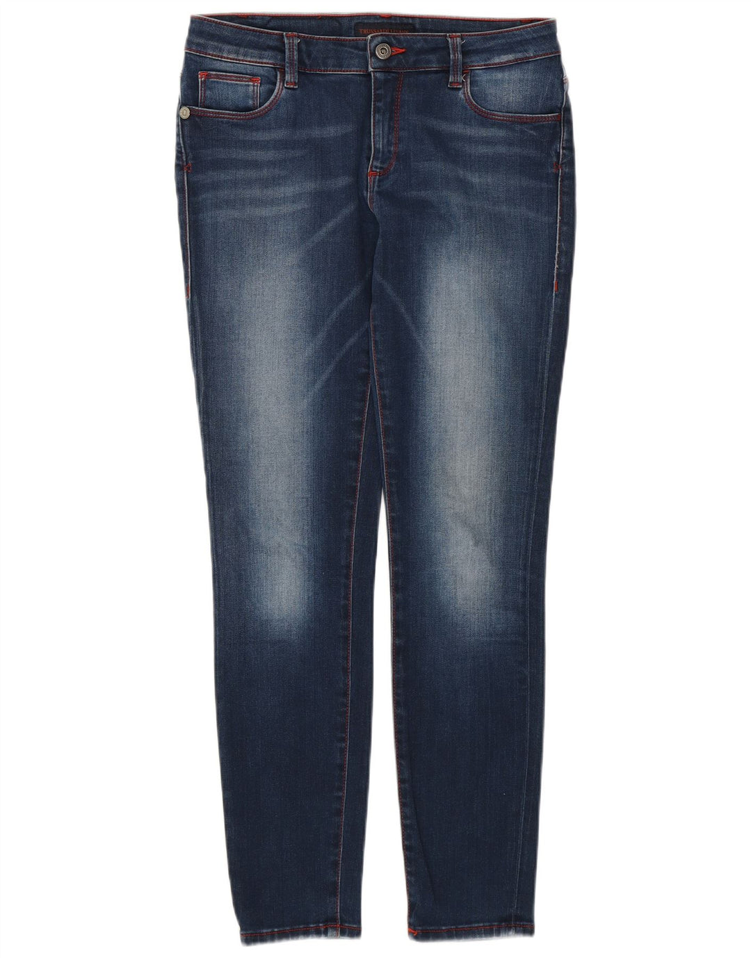Damskie jeansy Skinny Trussardi W29 L28 Niebieskie bawełniane