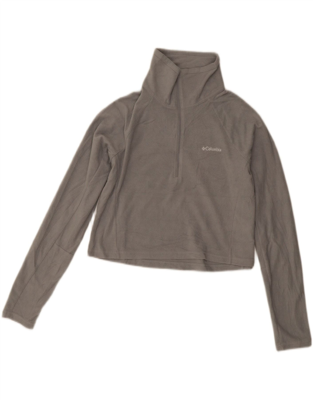 Damski sweter polarowy Columbia z zamkiem błyskawicznym, UK 8, mały, szary poliester