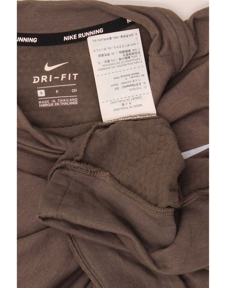 Damska bluza dresowa Nike Crop Oversize UK 10, mały, brązowy poliester